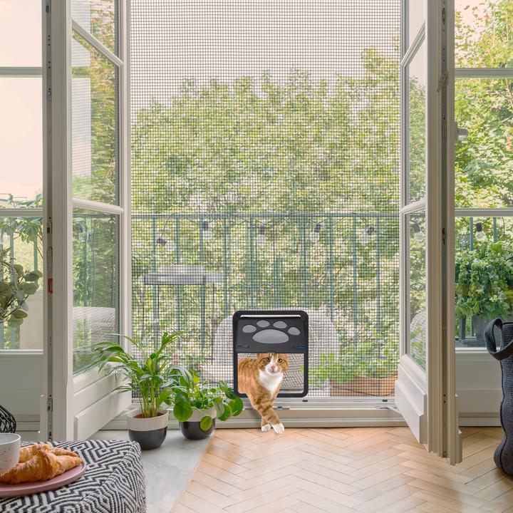 Actual product image Relaxdays Pet flap (Magnetic cat flap)