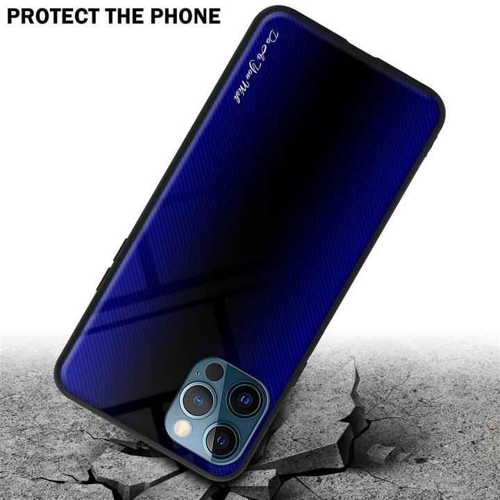 Produktbild Cadorabo TPU Gestreiftes Glas Cover (Apple iPhone 12, Realme 12 Pro+)