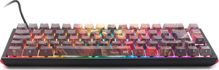 Produktbild Ducky x Doom One 3 SF Gaming Tastatur, RGB LED - MX-Silent-Red (DE, Kabelgebunden)