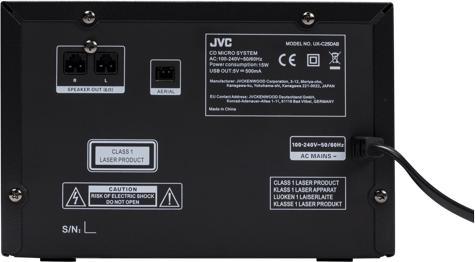 Produktbild JVC UX-C25DAB (Bluetooth, CD Player, 2x 7 W)