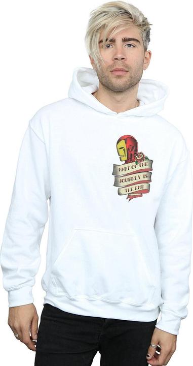Produktbild Iron Man Tattoo Journey Breast Print Kapuzenpullover (M)