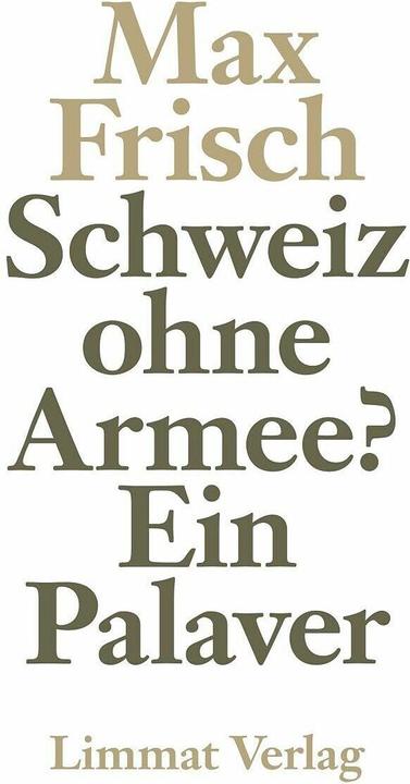 Produktbild Schweiz ohne Armee? (Deutsch, Max Frisch, 1989)