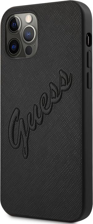 Actual product image Guess Hard Cover Saffiano Vintage Scrip (Apple iPhone 12 Pro Max)