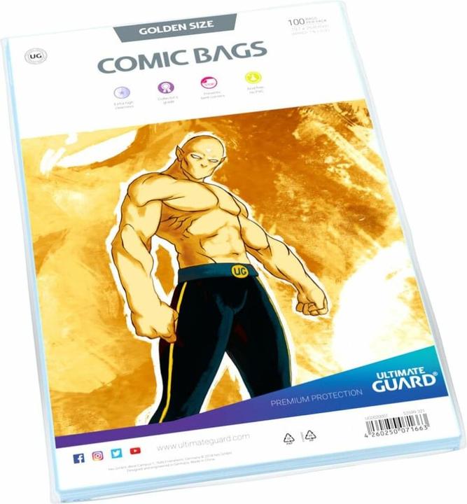 Produktbild Ultimate Guard Comic Bags Golden Size (100)