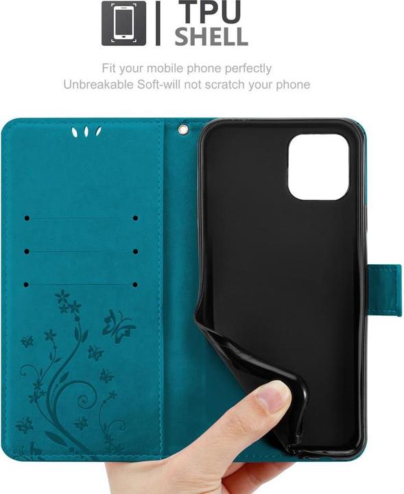 Actual product image Cadorabo Flower Book cover (Apple iPhone 12)