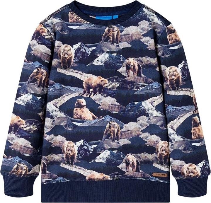 Produktbild VidaXL Kinder-Sweatshirt Marineblau 140,Material: 95 % Baumwolle. 5 (140)