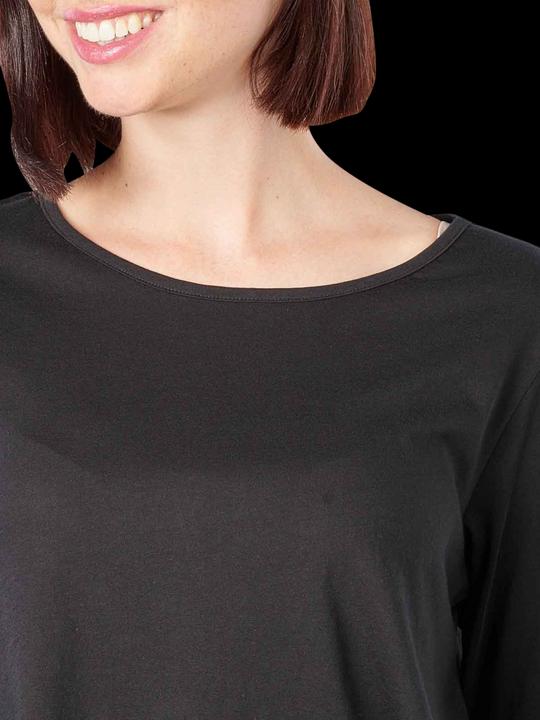 Actual product image Marc O'Polo Round Neck T-Shirt 3/4 Sleeve Black (XS)