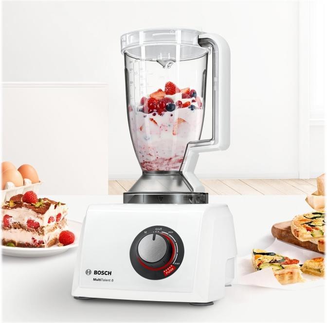 Image du produit Bosch Hausgeräte Robot de cuisine MultiTalent 8 Translucide, balances intégrées (1100 W)