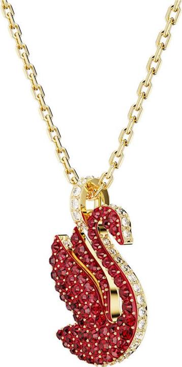 Image du produit Swarovski Iconic Swan Collier Cygne Moyen Rouge Or (Métal Swarovski, 42 - 47 cm)