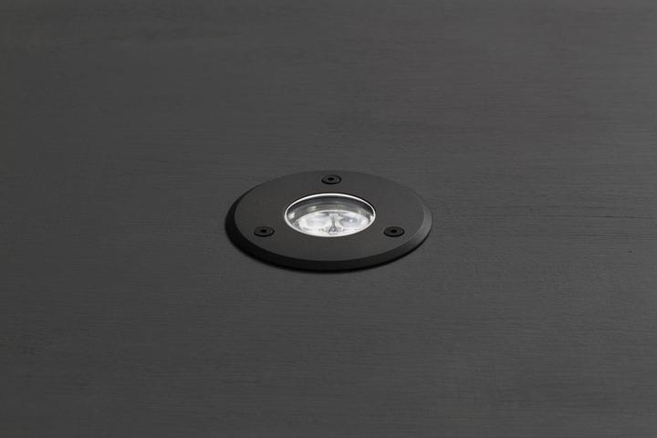 Produktbild LCD Bodeneinbaustrahler Aluminium braun Garage Carport Hauseingang (IP67)