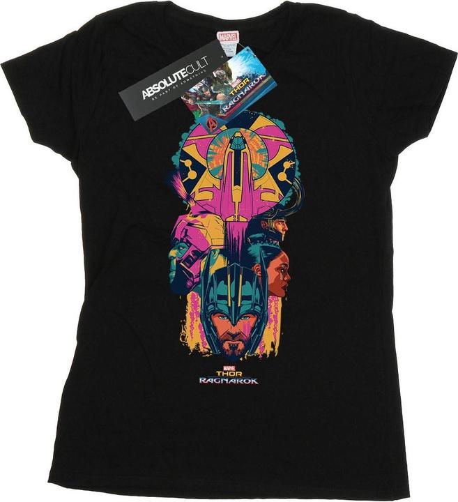 Actual product image Womens/Ladies Thor Ragnarok Character Totem Cotton T-Shirt (S)