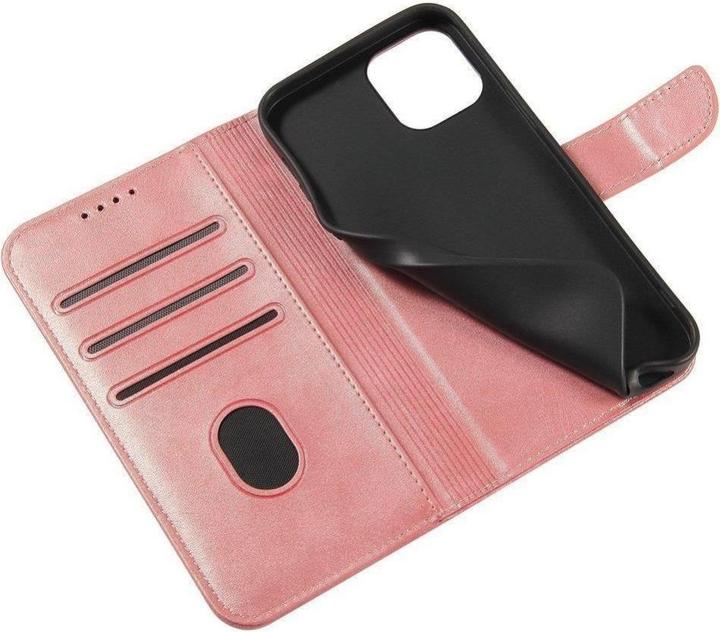 Actual product image Hurtel Magnet Case elegant case case cover with a flap and stand function Poco M4 Pro 5G pink (Xiaomi Poco M4 Pro 5G)
