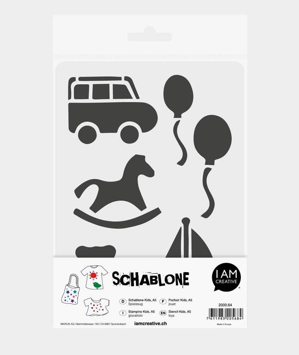 Produktbild I Am Creative Schablone Kids DIN A5