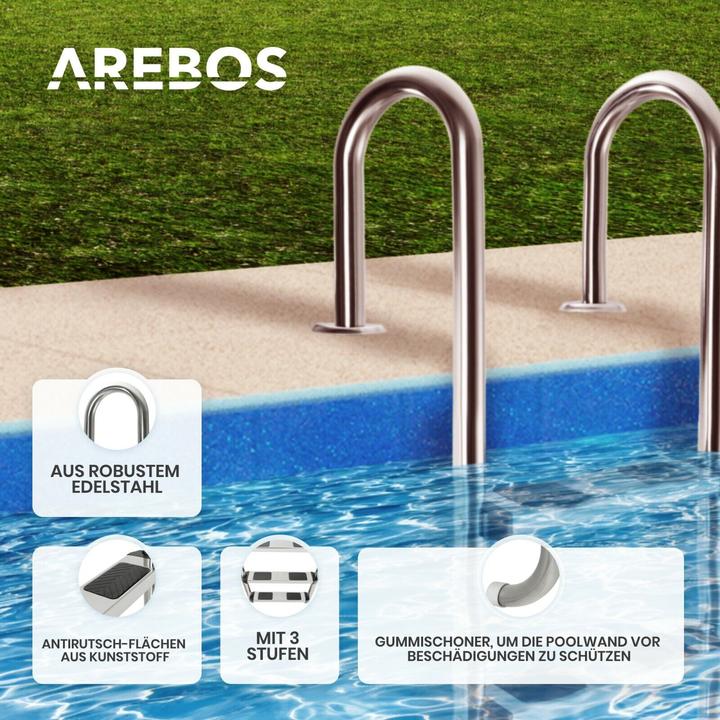Actual product image Arebos Pool ladder