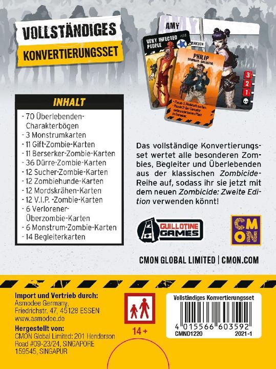 Actual product image Cmon Zombicide 2nd Edition: Complete Conversion Set (DE Expansion) (German)