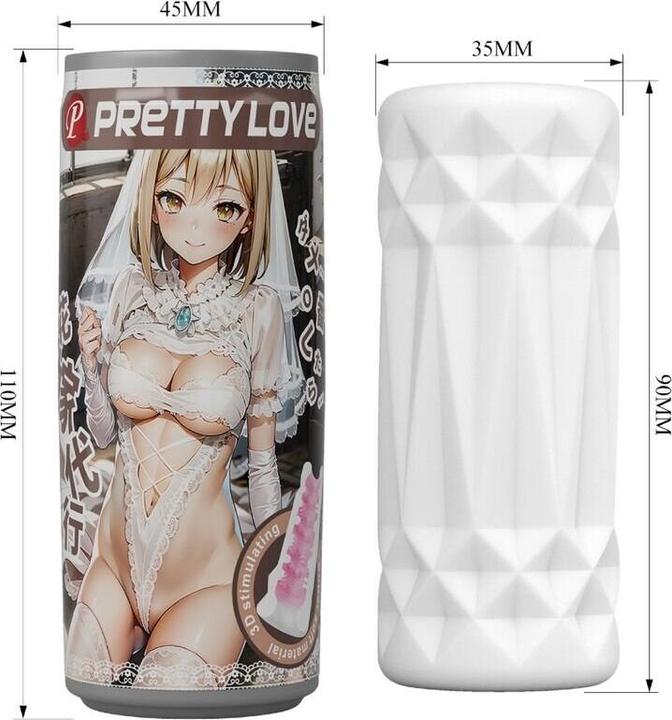 Actual product image Pretty Love pop top can masturbator 11cm hentai topic