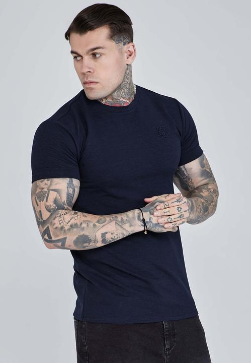 Siksilk T-Shirt Roll Sleeve T-Shirt
