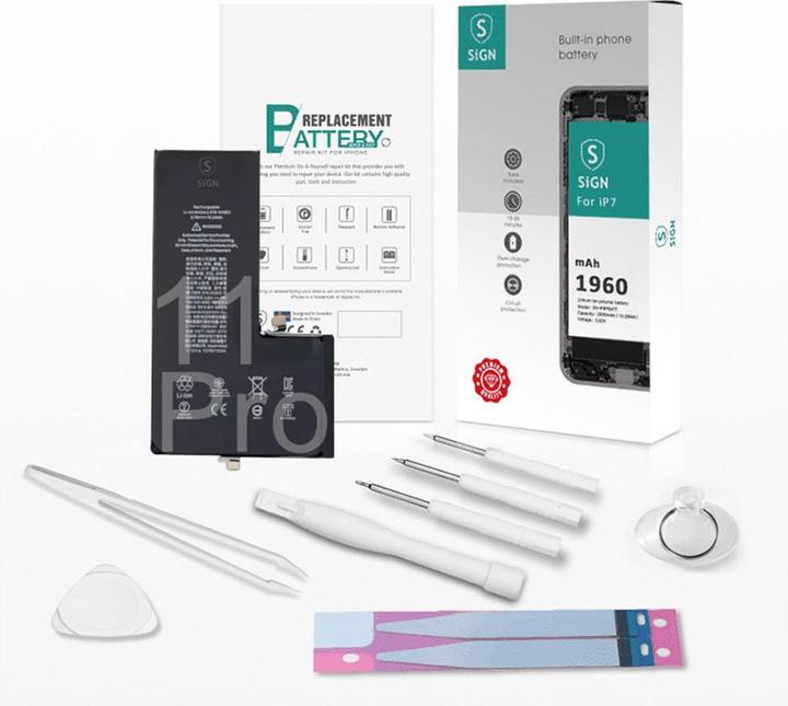SIGN Kit de remplacement complet de la batterie - iPhone 11 Pro