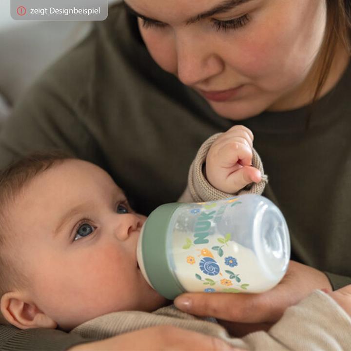 Immagine prodotto NUK per il biberon Nature con controllo della temperatura, con tettarella in silicone simile al seno in (150 ml)
