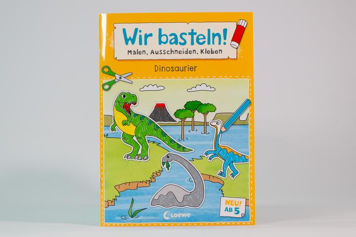 Produktbild Loewe Wir basteln! ab 5 Jahren - Malen, Ausschneiden, Kleben - Dinosaurier