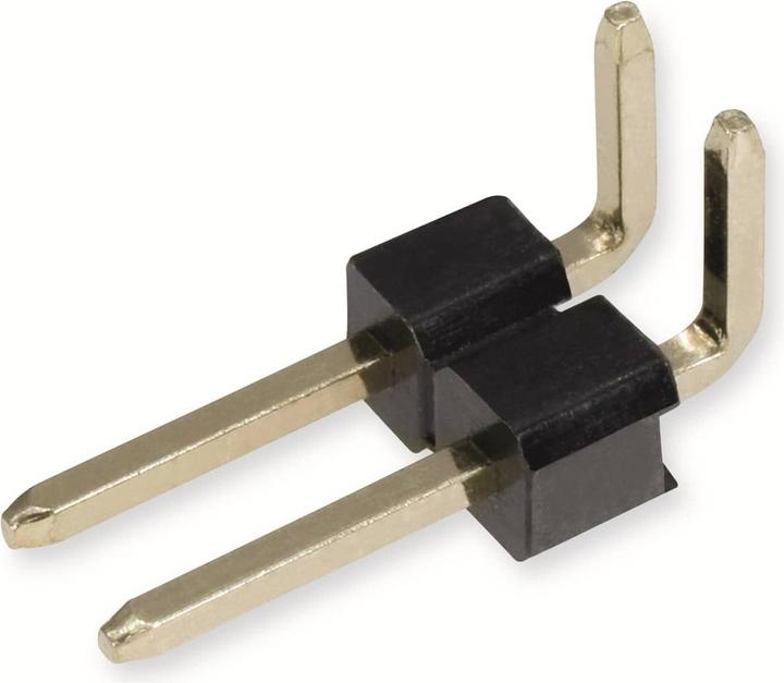 Produktbild Connfly ELECTRONIC Stiftleiste, abgewinkelt, vergoldet, 1x 2-polig, 10 Stück