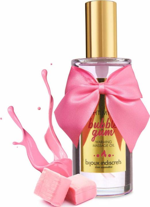 Actual product image Bijoux Indiscrets Light My Fire Massage Oil Warming Effect Gum Flavour