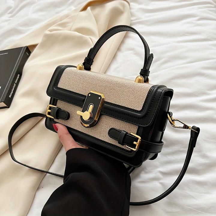 Produktbild Only-Bags.Store Vintage Flap Crossbody Bag, Retro Umhängetasche, Mode Handtasche & Satchel Purse