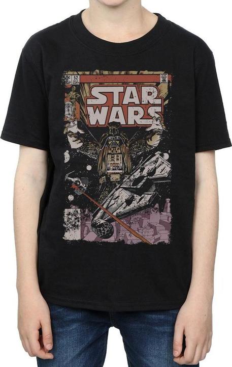 Actual product image Star Wars Boys Millennium Falcon Comic T-Shirt (152, 158)