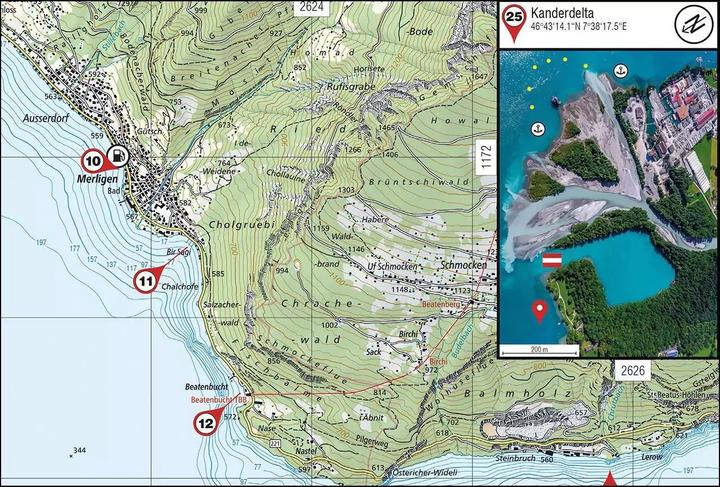 Image du produit Carte marine Map 4, Lac de Thoune+Brienz