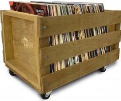 Actual product image Magni Wooden Crate on Wheels Light Wood