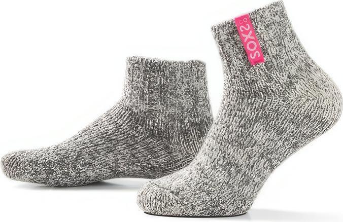 Soxs Graue Wolle Damensocken Bubblegum, Kurzsocke (Einzelpack, 38 - 41)
