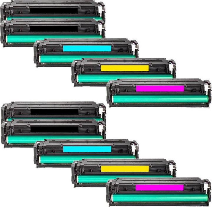 Actual product image Hermex Compatible HP LaserJet Pro CM1415fnw toner cartridges (M, FC, C, Y)