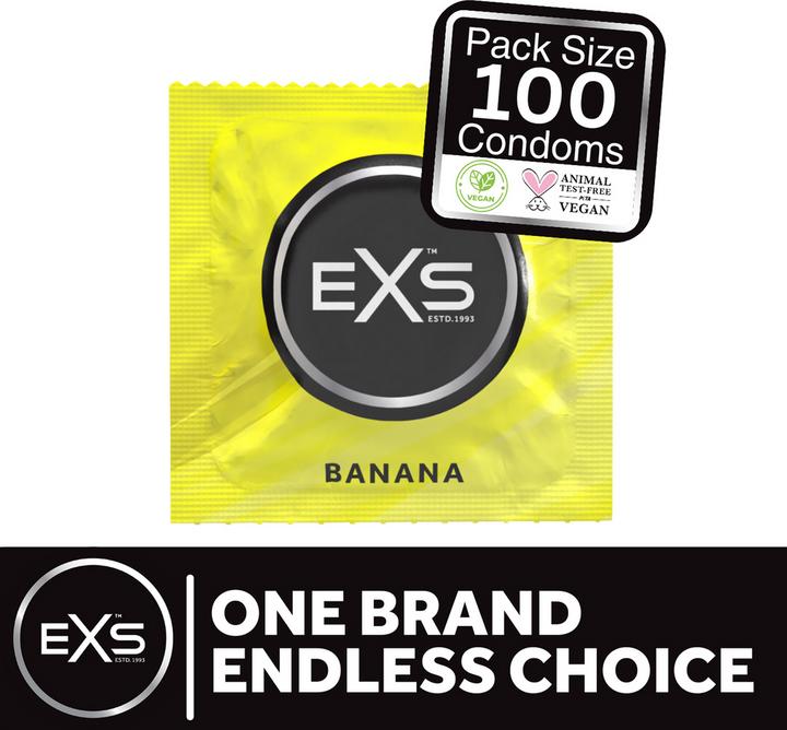 Actual product image EXS Banana - Condoms - 100 Pieces (100 pcs.)
