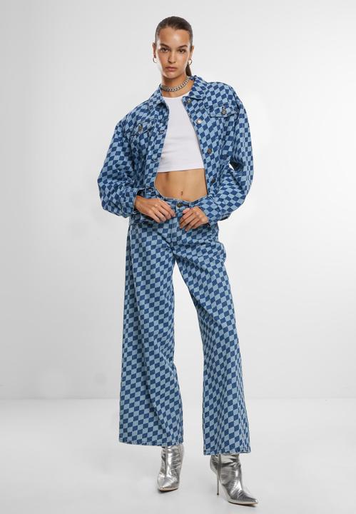 Produktbild Urban Classics Ladies 80‘s Oversized Laser Printed Denim Jacket - 166871 (3XL)