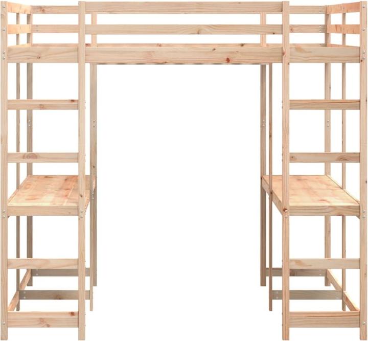 Produktbild VidaXL Hochbett mit Schreibtisch & Leiter (180 x 200 cm)