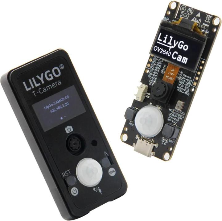 Actual product image Lilygo T-Camera S3 OV2640 with housing