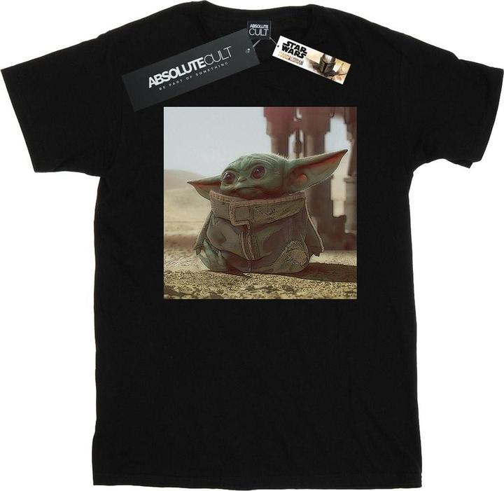 Actual product image Star Wars Mens The Mandalorian The Child Scene T-Shirt (4XL)