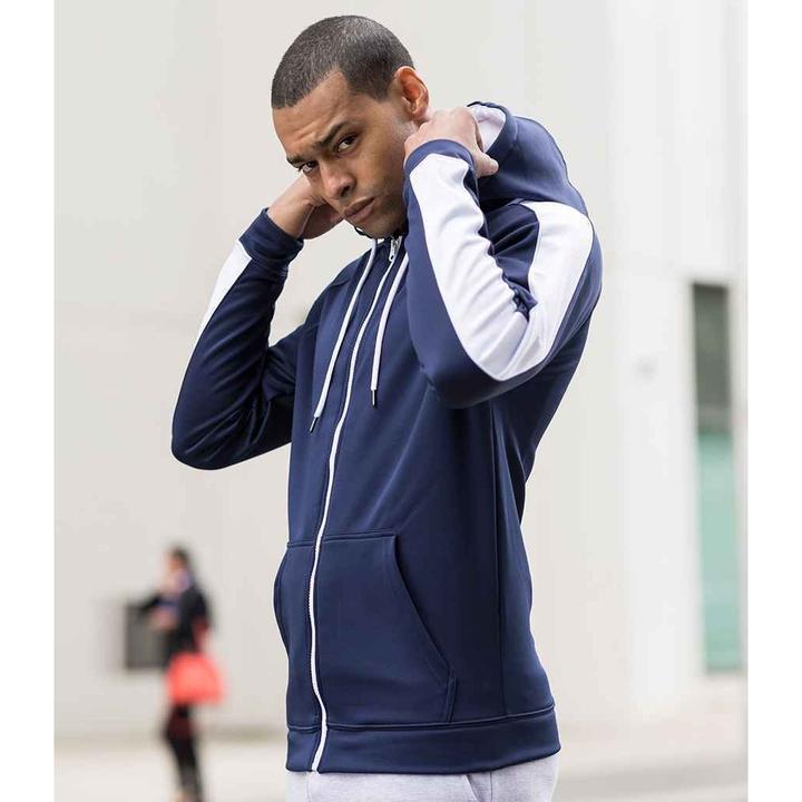 Produktbild Awdis Just Hoods Kontrast Sport Polyester Kapuzenjacke (XL)