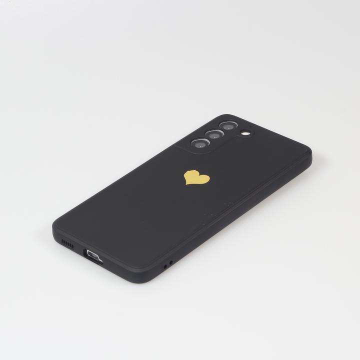 Image du produit PhoneLook Coque Silicone Mat Coeur doré (Samsung Galaxy S21 5G)
