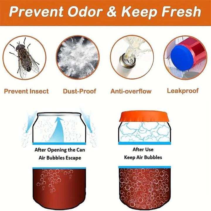 Actual product image ASMI Reusable beverage can lid, silicone can cover (1 x)