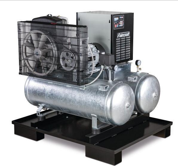 Image du produit Stürmer Compresseur à piston stationnaire AIRPROFI DUO 853/2x100/10 K - avec 2 réservoirs d'air comprimé de (10 bar, 100 l)