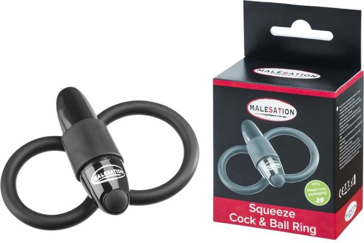 Produktbild Malesation Cock & Ball Ring mit Vibration (4.20 cm)