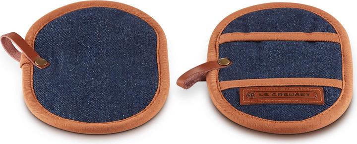 Actual product image Le Creuset Pot handle protector set of 2 (Canvas, Terry, 100% cotton)