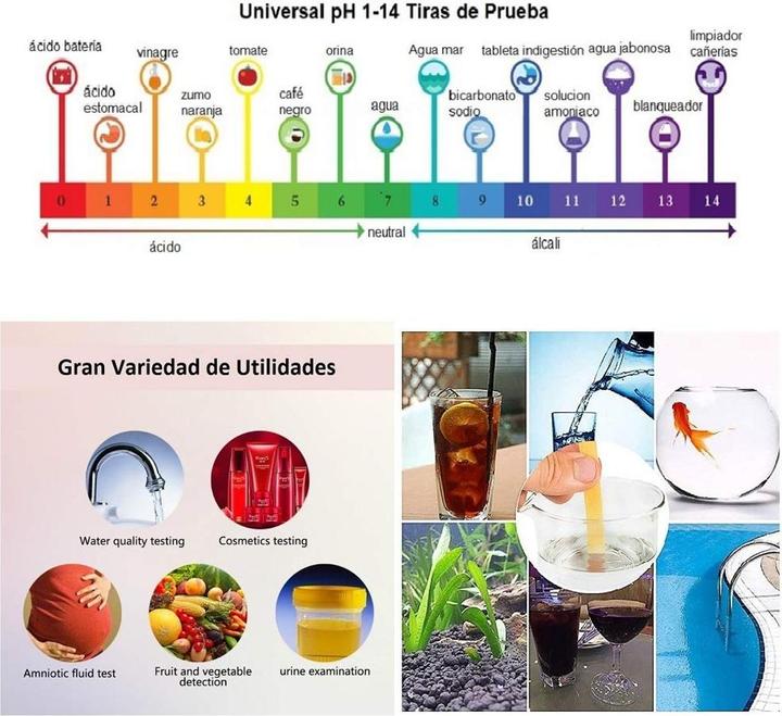Actual product image König Design Pool test strips PH value test strips water test for pond water pool tester (Aquarium water care)