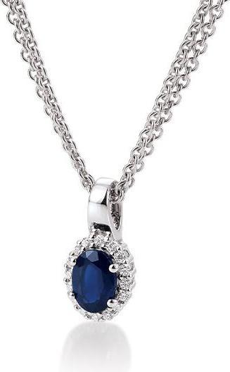 Image du produit Breuning PENDENTIF - E.SAFIR/Brill. 0,12 Ct. H/si (Or 750/18 K)