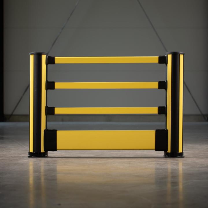 Actual product image kaiserkraft Pedestrian crash protection corner bollard, height 1160 mm, 8 connections