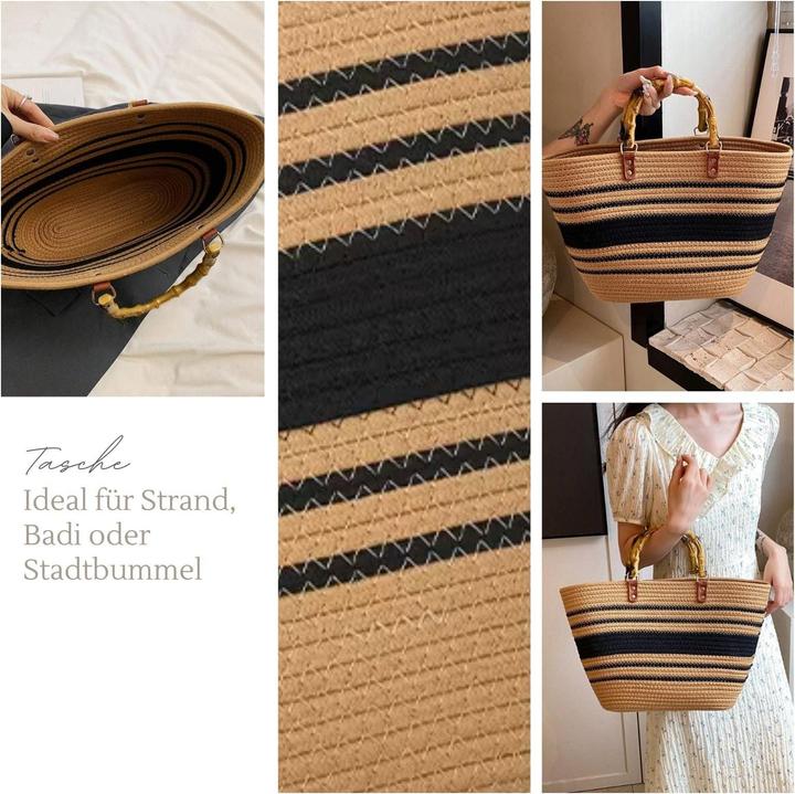 Immagine prodotto Hermex Borsa da spiaggia Borsa da spiaggia Borsa da picnic Borsa da shopping Borsa da viaggio