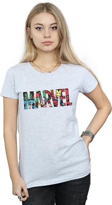 Actual product image Womens/Ladies Infill Character Logo Boyfriend T-Shirt (XL)