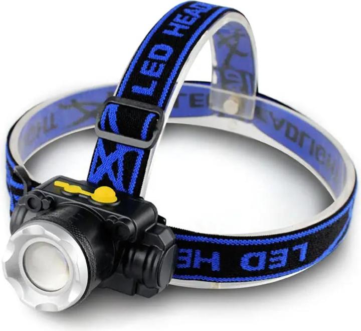 Image du produit Techsuit - Head Lamp (HL-A-05) - Flashlight with Li-Ion Battery, Highlight LED T6 - Black