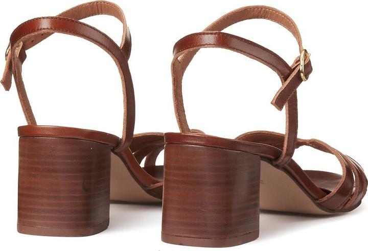 Produktbild La Redoute Collections Leder-Sandaletten mit mittelhohem Absatz (40)